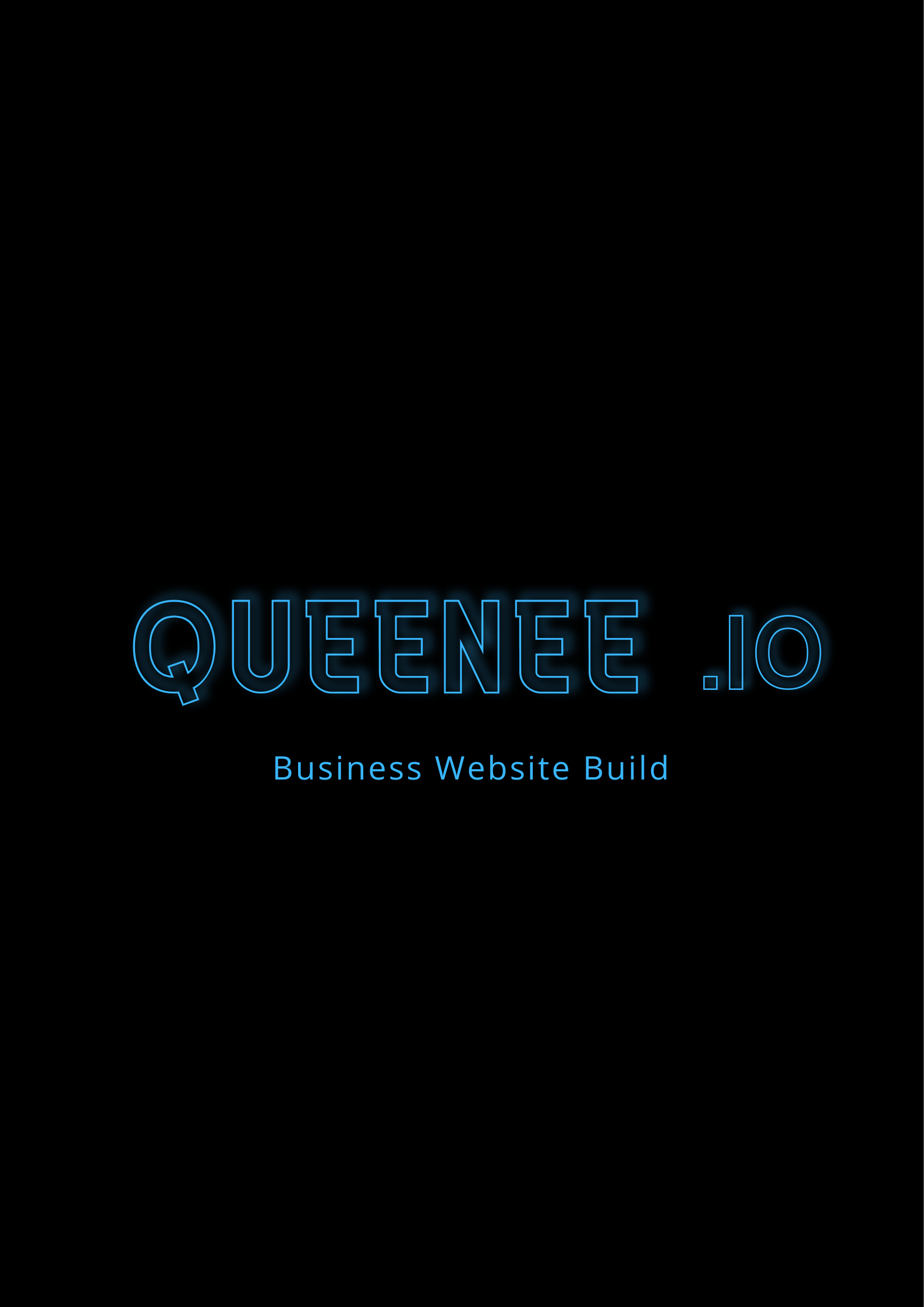 QUEENEE.io business website build service graphic