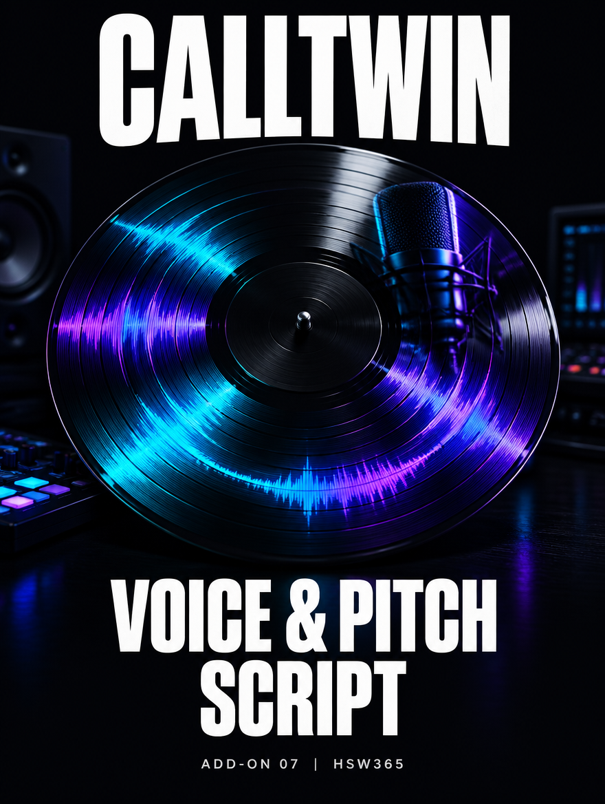 CallTwin Voice and Pitch Script