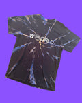 Survivor Collection Midnight Shrapnel one-of-one hand-bleached streetwear tee, design #003