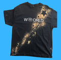 Survivor Collection Stars and Stripes one-of-one hand-bleached streetwear tee, design #005